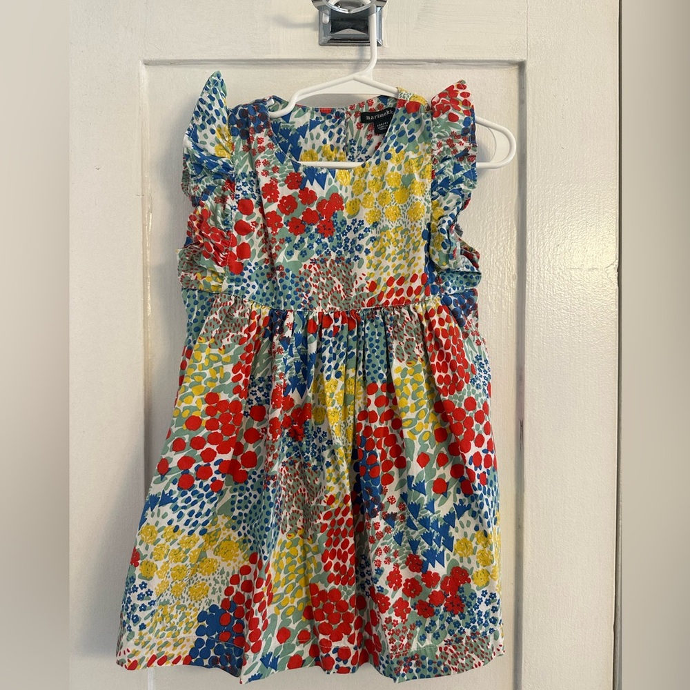 Colorful Kids Dress flutter sleeves marimekko